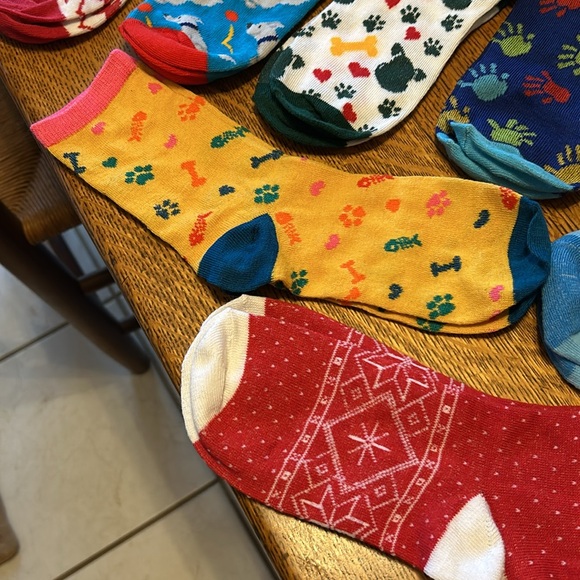 Children’s Lot of 9 pairs of fun colorful Socks NWOT Great new condition - Picture 4 of 8